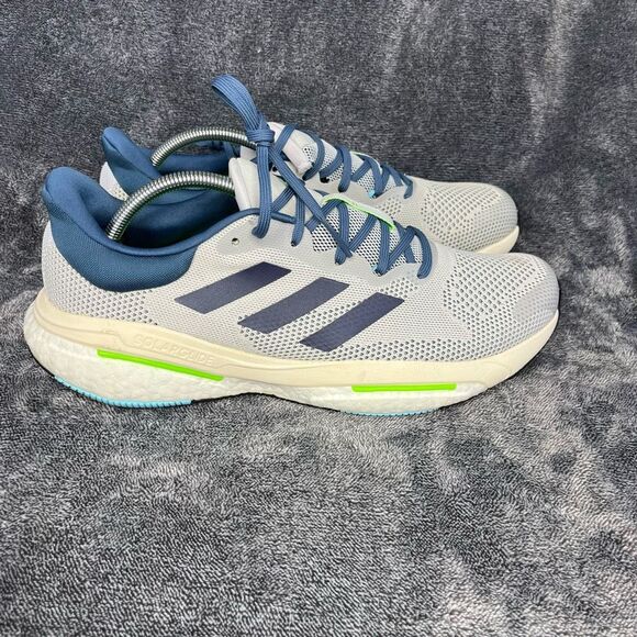 Adidas SolarGlide Running Shoes Men’s 11.5 Gray Blue Boost Continental Rubber main image 5